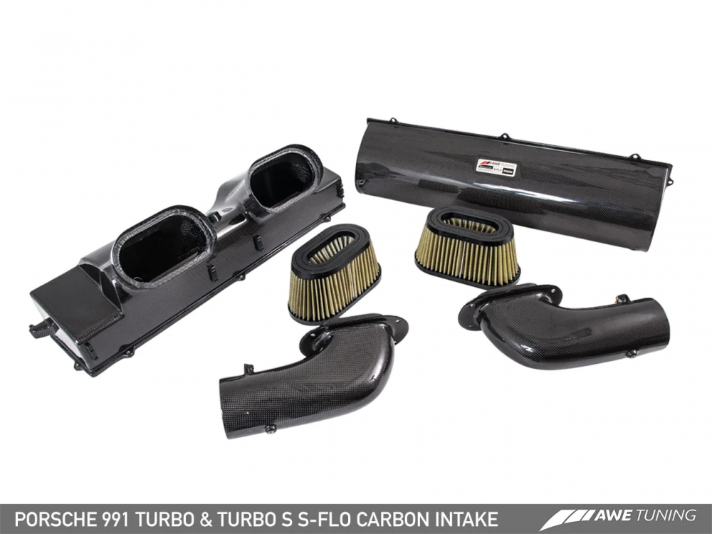 AWE carbon intake system Porsche 991.1/991.2 Turbo/Turbo S